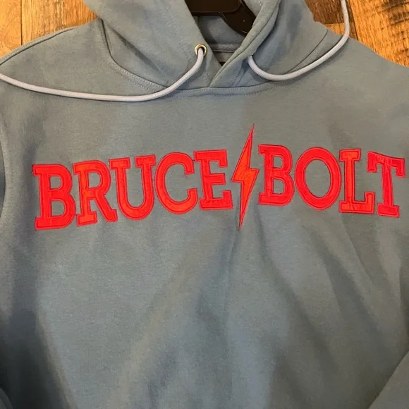 Bruce Bolt Baseball Hoodie Large - Picture 2 of 2